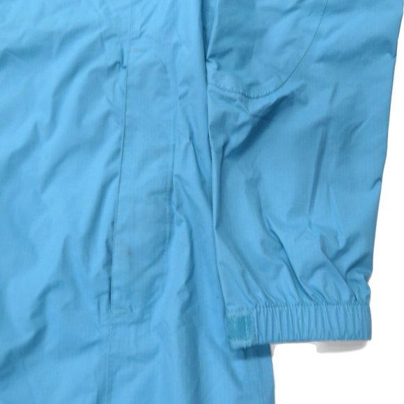 LL Bean Womens H2OFF Waterproof Long Raincoat Small Blue Rain Jacket - Picture 3 of 11